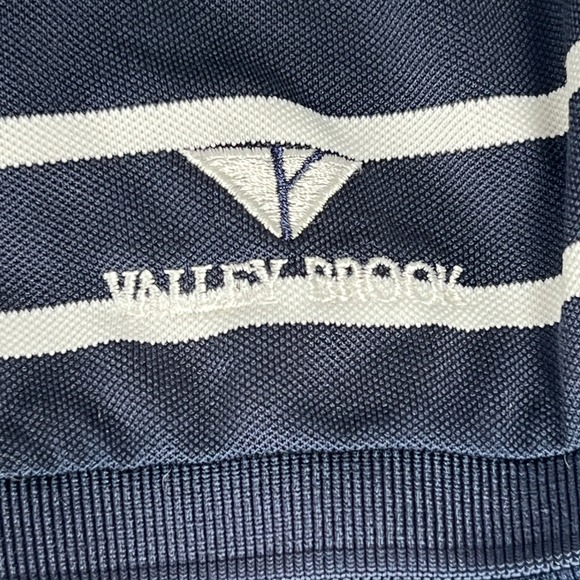 RLX Ralph Lauren Men's L Golf Performance Polo Shirt Striped Blue Green White - Picture 6 of 9